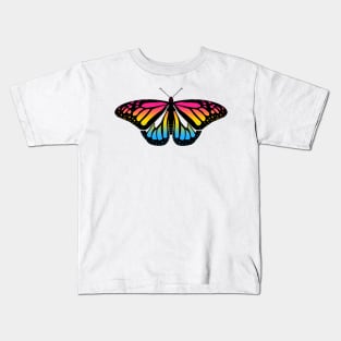 Pansexual Pride Butterfly Kids T-Shirt